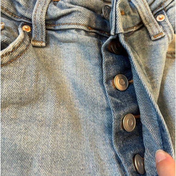 Wild Fable high rise straight jeans with rips size 6 - Picture 2 of 6